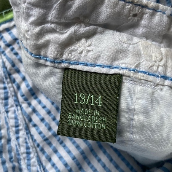 Blue and White Pinstripe shorts - Picture 5 of 7